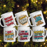 Quirky Coffee Mug Set – Pack of 6 Funny & Relatable Quotes
